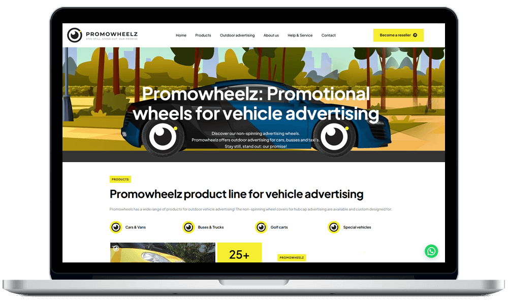Promowheelz: Promotional wheels for vehicle advertising
